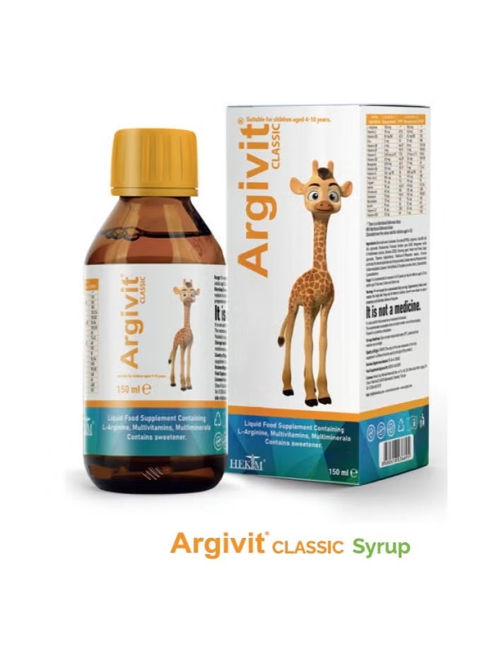 Argivit Classic Syrup 150ml – Growth, Height & Development Supplement for Children - Image 1